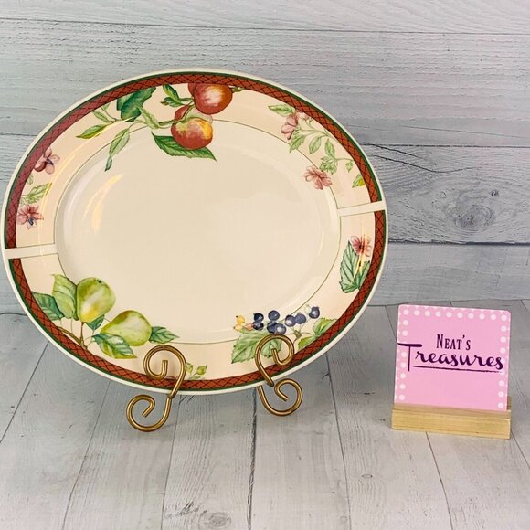 Johnson Brothers AUTUMN GROVE Blueberries Fruit Rim Large Oval Platter England
